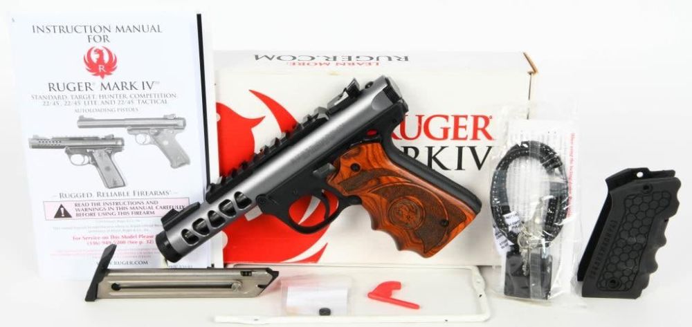 Lot 413: Ruger Mark IV 22/45 Lite Diamond Pistol .22 LR