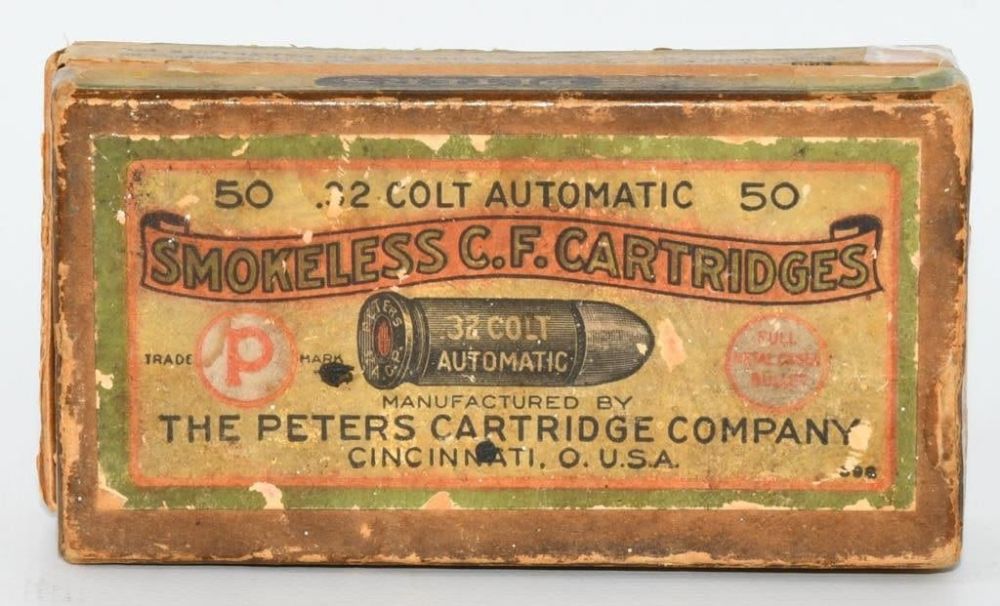 Lot 439: Rare Collector Box Of .32 Colt Automatic