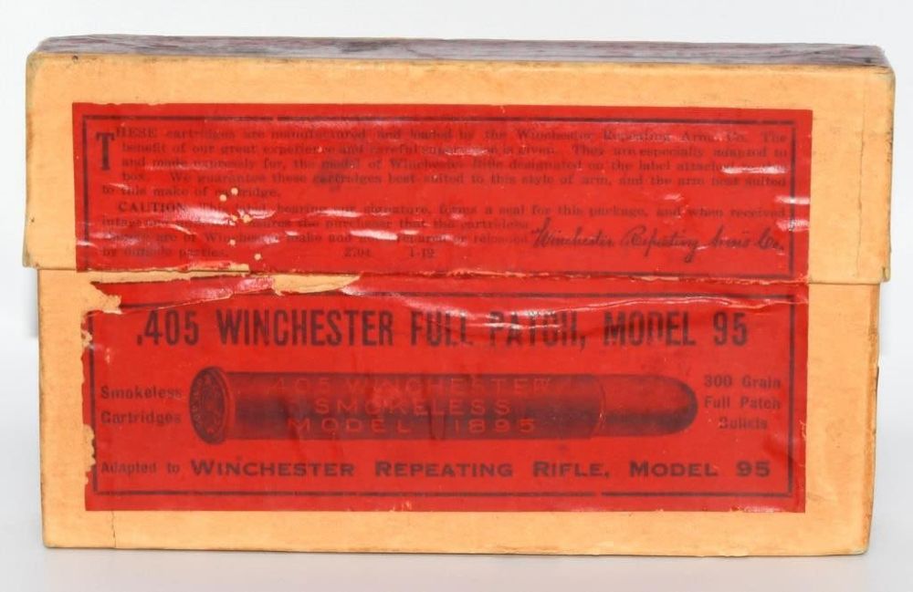 Lot 448: 20 Rd Collector Box Of Winchester .405 Win Ammo
