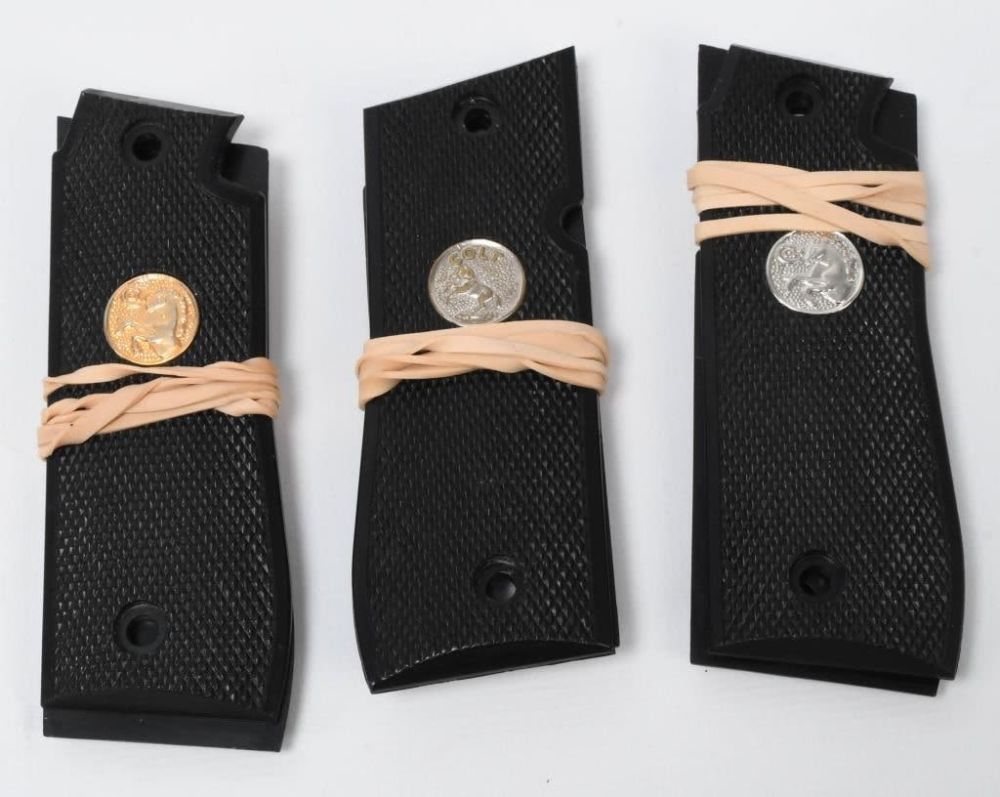 Lot 452: 3 Colt 1911 Black Polymer Grips