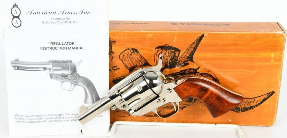Lot 513: American Arms Regulator Nickel Revolver .45 Colt