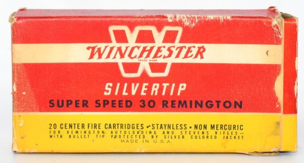 Lot 529: 20 Rd Collector Box Of Winchester .30 Rem Ammo