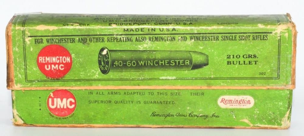 Lot 532: 20 Rd Collector Box Of Remington UMC .40-60 Win