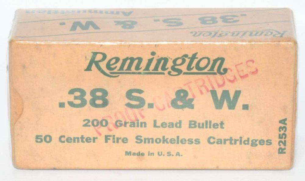 Lot 544: Rare Collector Box Of Remington .38 S&W Ammo