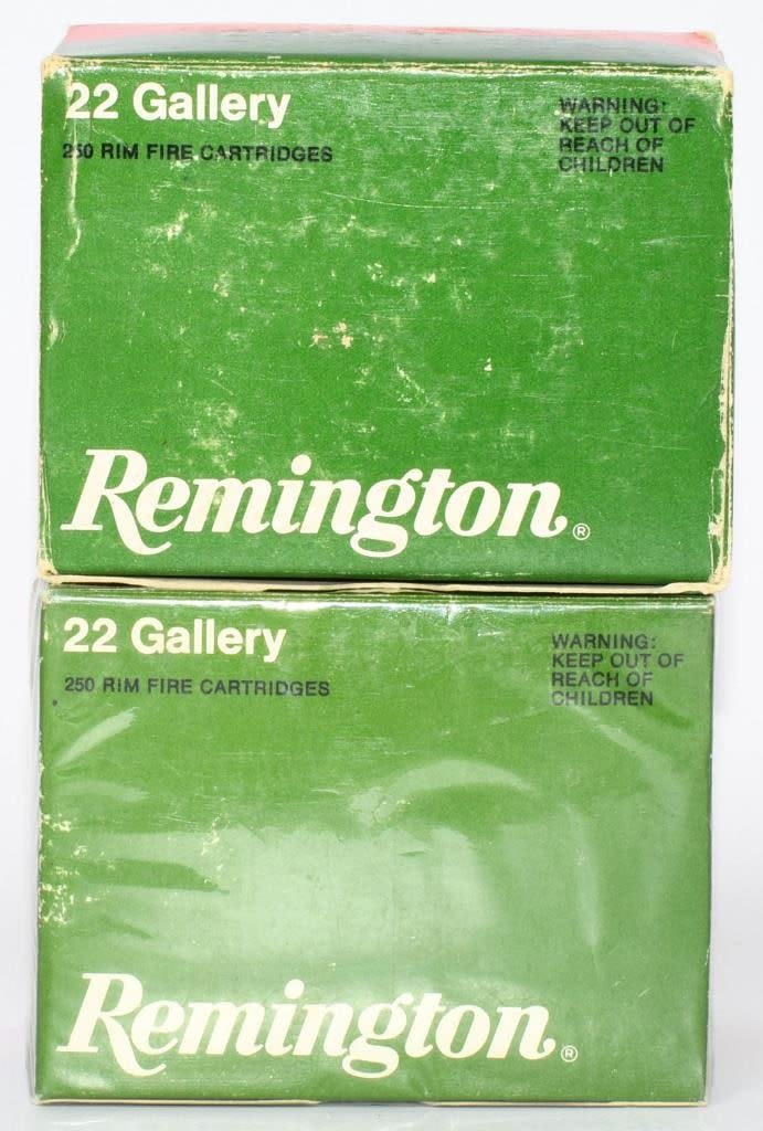 Lot 586: 2 Collector Boxes Of Remington .22 Short Gallery