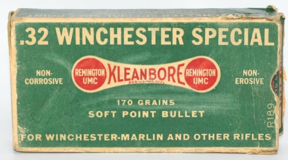 Lot 1015: Collector Box Of Remington UMC .32 Win SPL Ammo