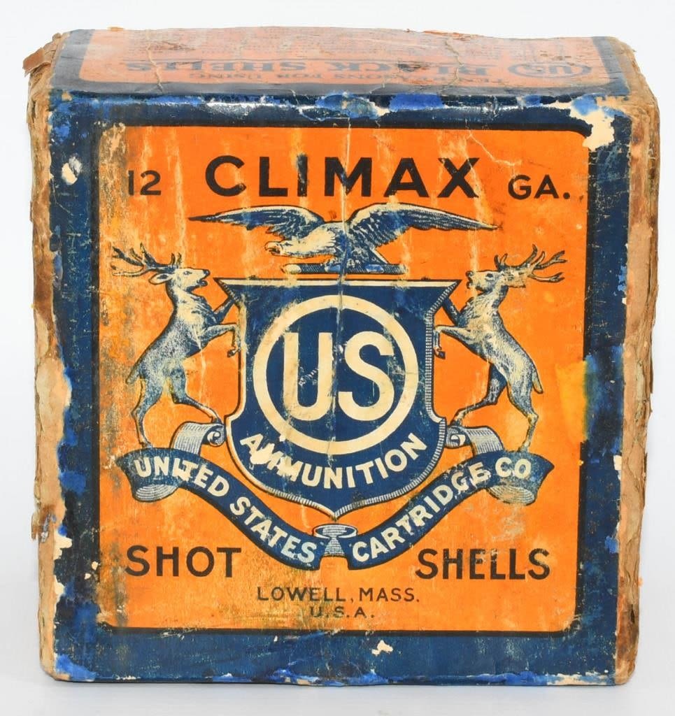 Lot 1021: Rare Collector Box Of Climax 12 Ga US Shotshells