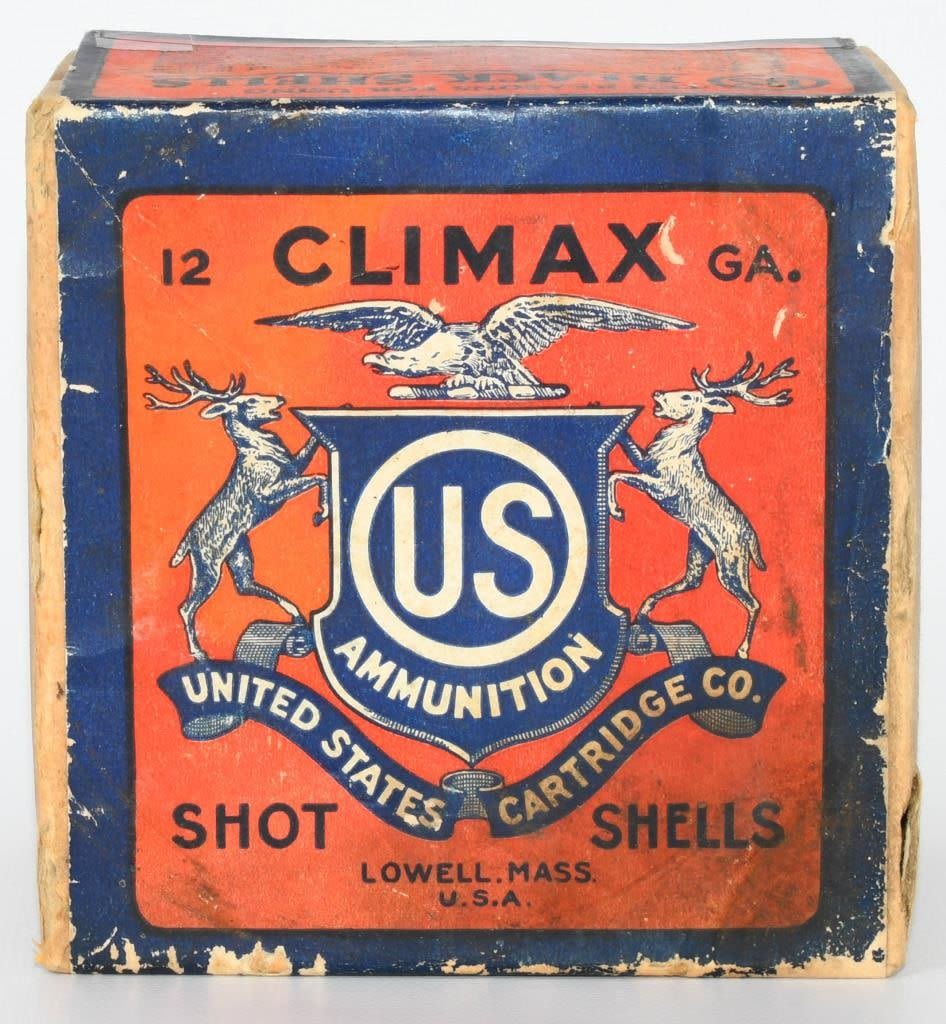 Lot 1042: Rare Collector Box Of Climax US 12 Ga Shotshells