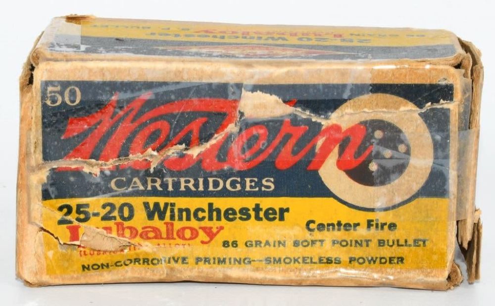Lot 1057: 33 Rounds Of Western .25-20 Win Ammunition