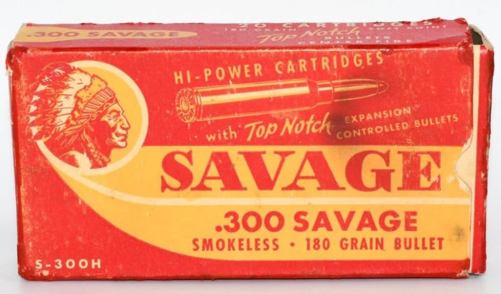 Lot 1066: 20 Rd Collector Box Of Savage .300 Sav Ammunition