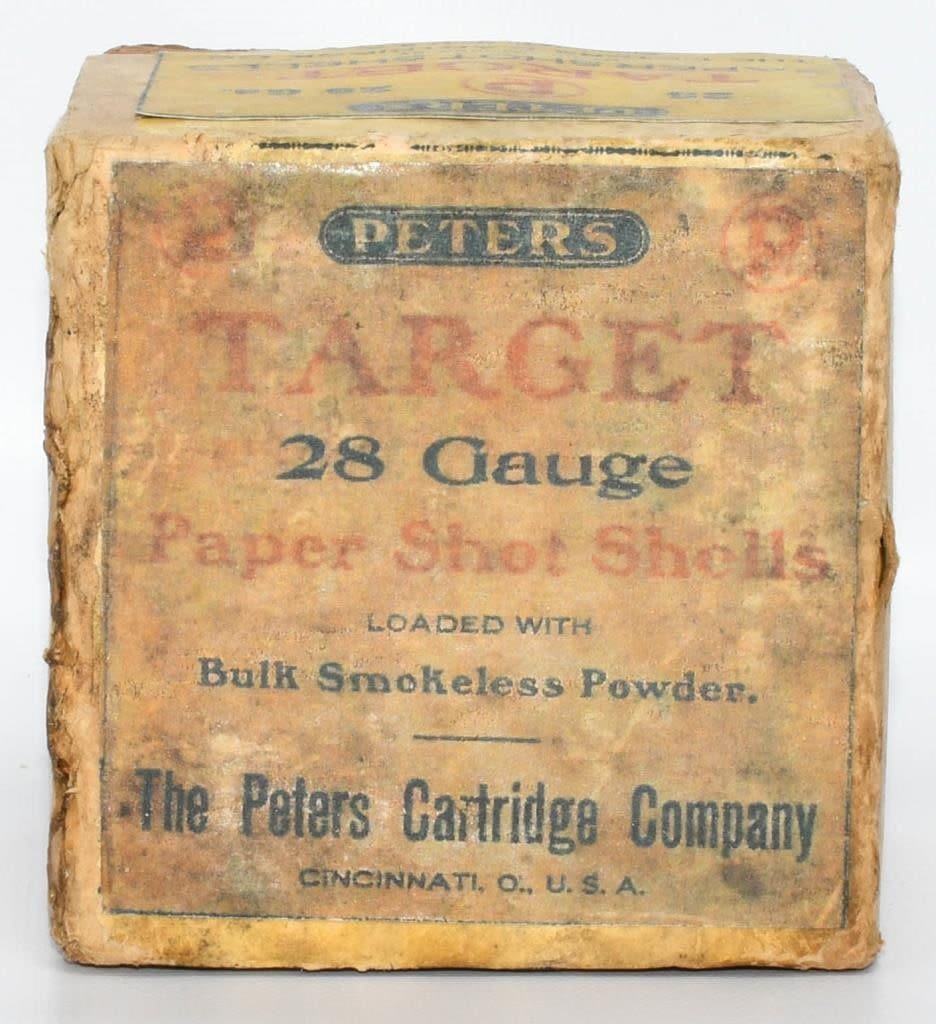 Lot 1072: 25 Rd Collector Box Of Peter's 28 Ga Shotshells