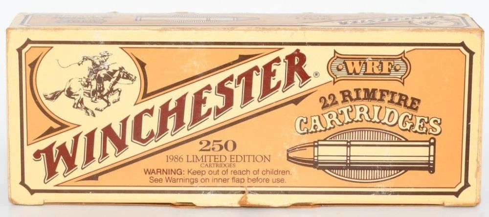 Lot 1090: 250 Rd Collector Box Of Winchester .22 WRF Ammo