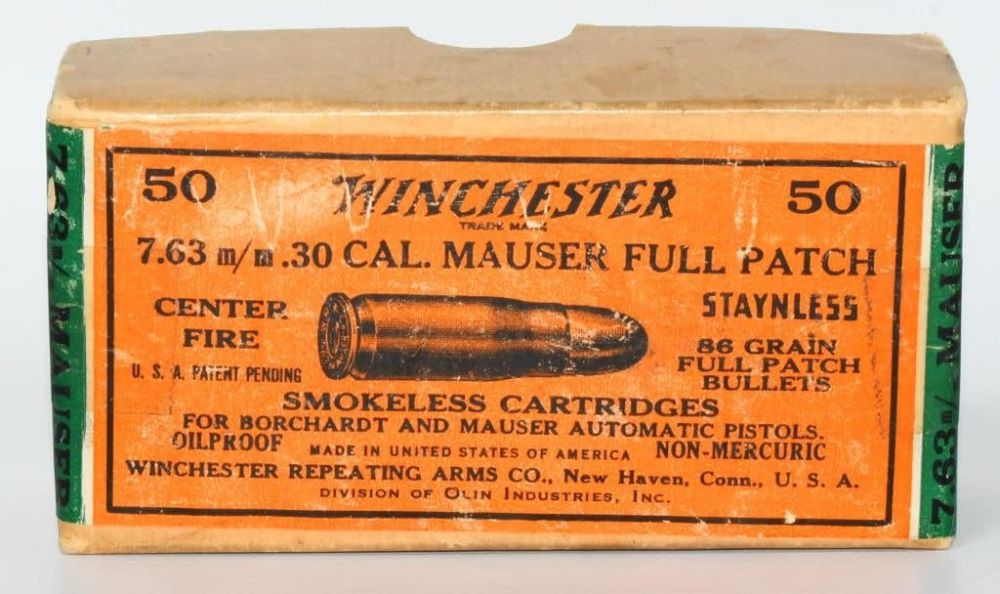 Lot 1099: Collector Box Of Winchester .30 Mauser Ammo