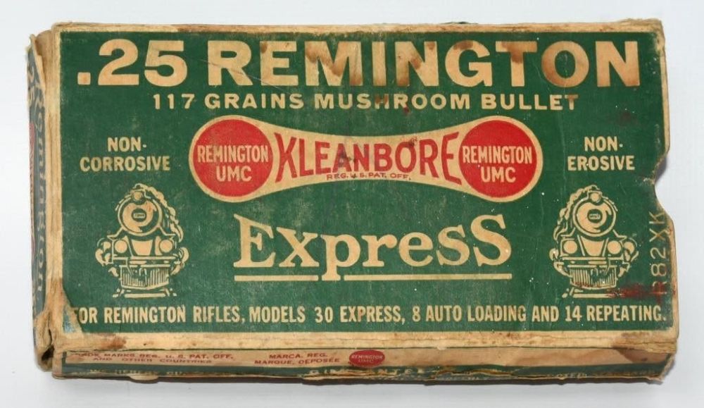 Lot 1108: Collector Box Of Remington .25 Rem Ammunition