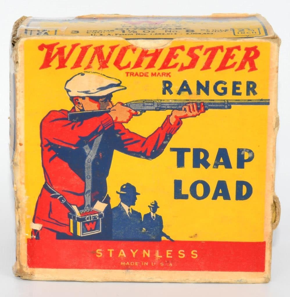 Lot 1162: Rare 25 Rd Collector Box of Winchester Ranger 12