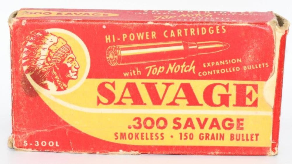 Lot 1177: Collector Box Of Savage .300 Sav Ammunition