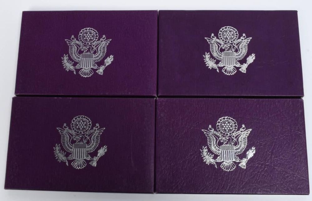 Lot 1220: 4 Collector Sets Of United States Mint Proof Coins
