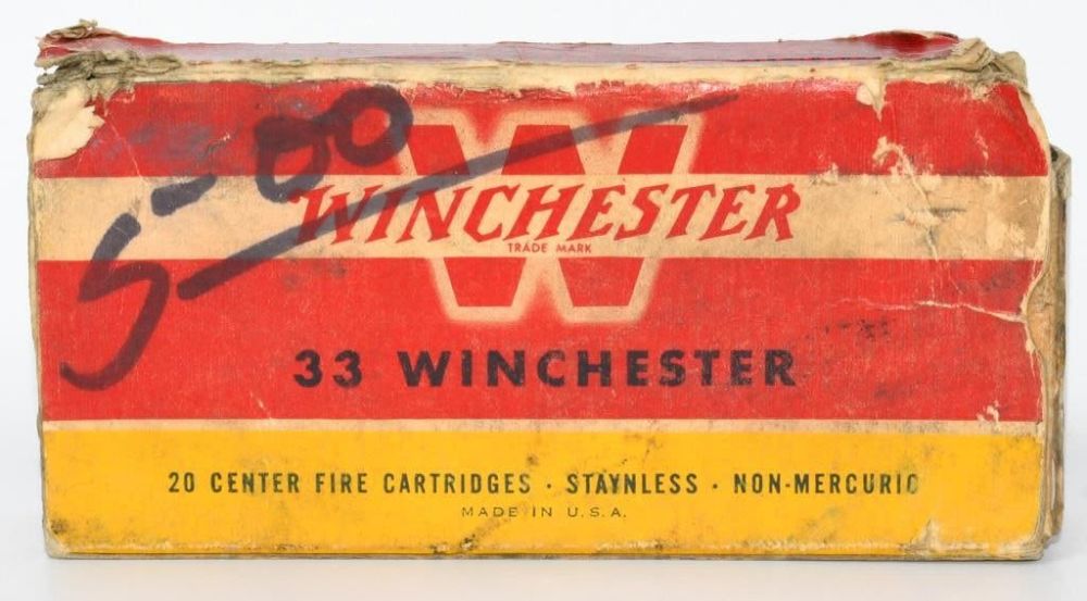 Lot 1237: 15 Rounds Of Mixed .33 Winchester Ammunition