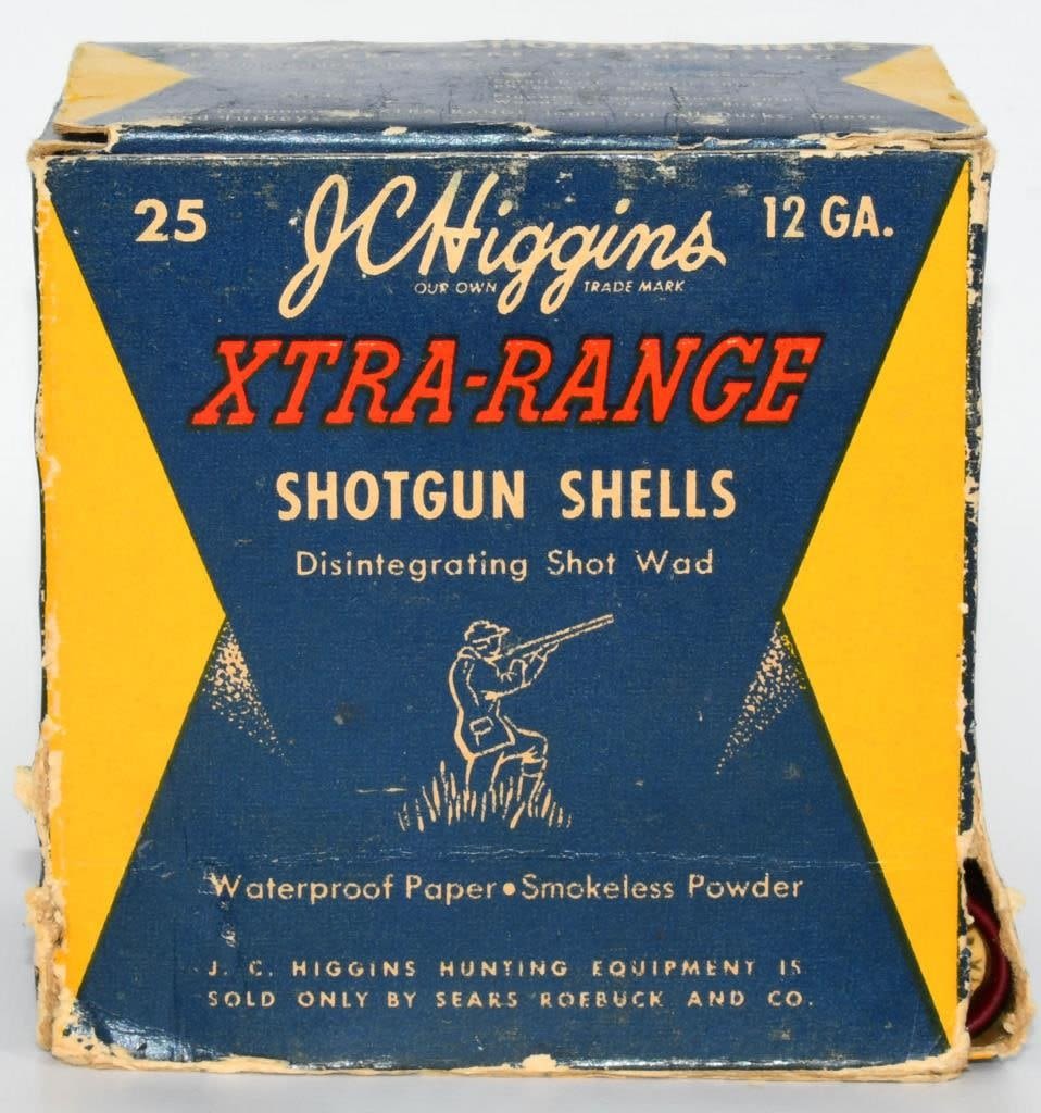 Lot 1252: 25 Rd Collector Box Of J.C Higgins 12 Ga