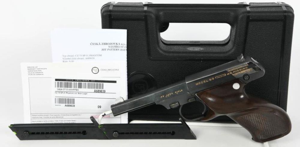 Lot 1259: J.C. Higgins Model 80 Semi Auto Target Pistol .22