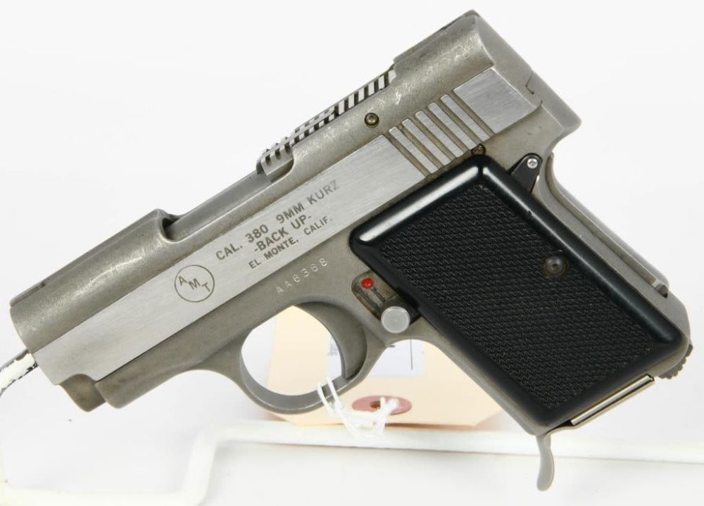 Lot 1266: AMT Back Up Semi Auto Pistol .380 ACP