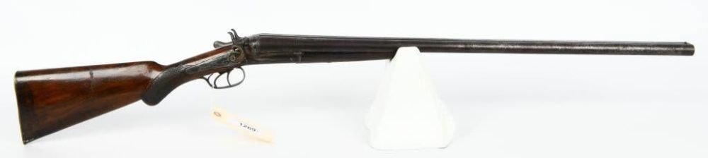 Lot 1269: Eclipse Co Side by Side Hammer Shotgun 12 Gauge