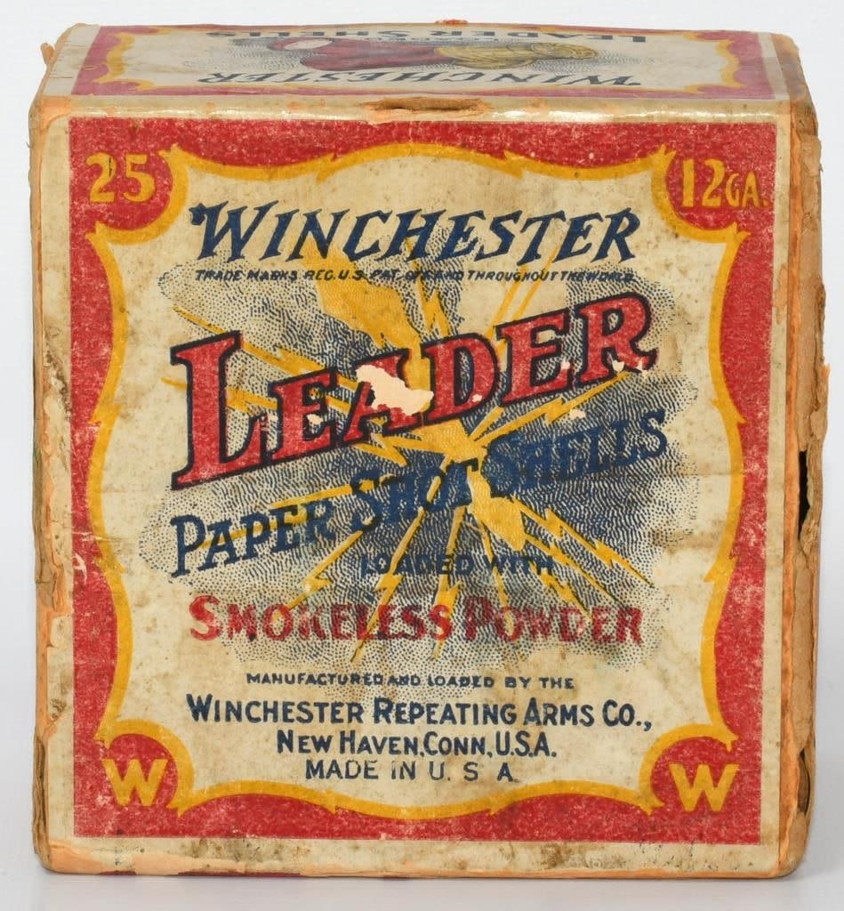 Lot 1282: Rare Collectors Box Of Winchester Leader 12 Ga