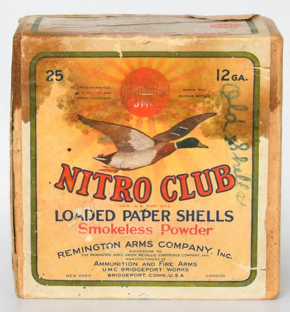 Lot 1291: Collector Box Of Remington UMC Nitro Club 12 Ga