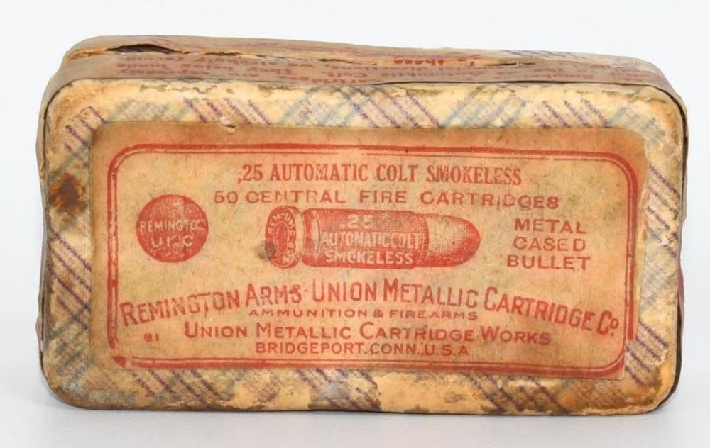 Lot 1294: 50 Rd Collector Box Of Remington .25 ACP Ammo