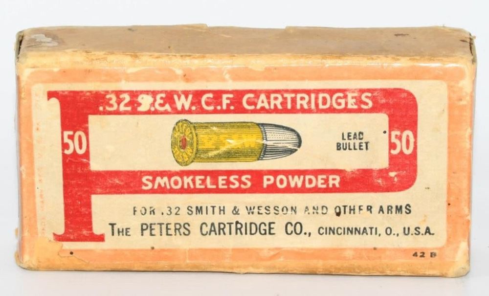 Lot 1306: Collector Box Of Peters .32 S&W CF Ammunition