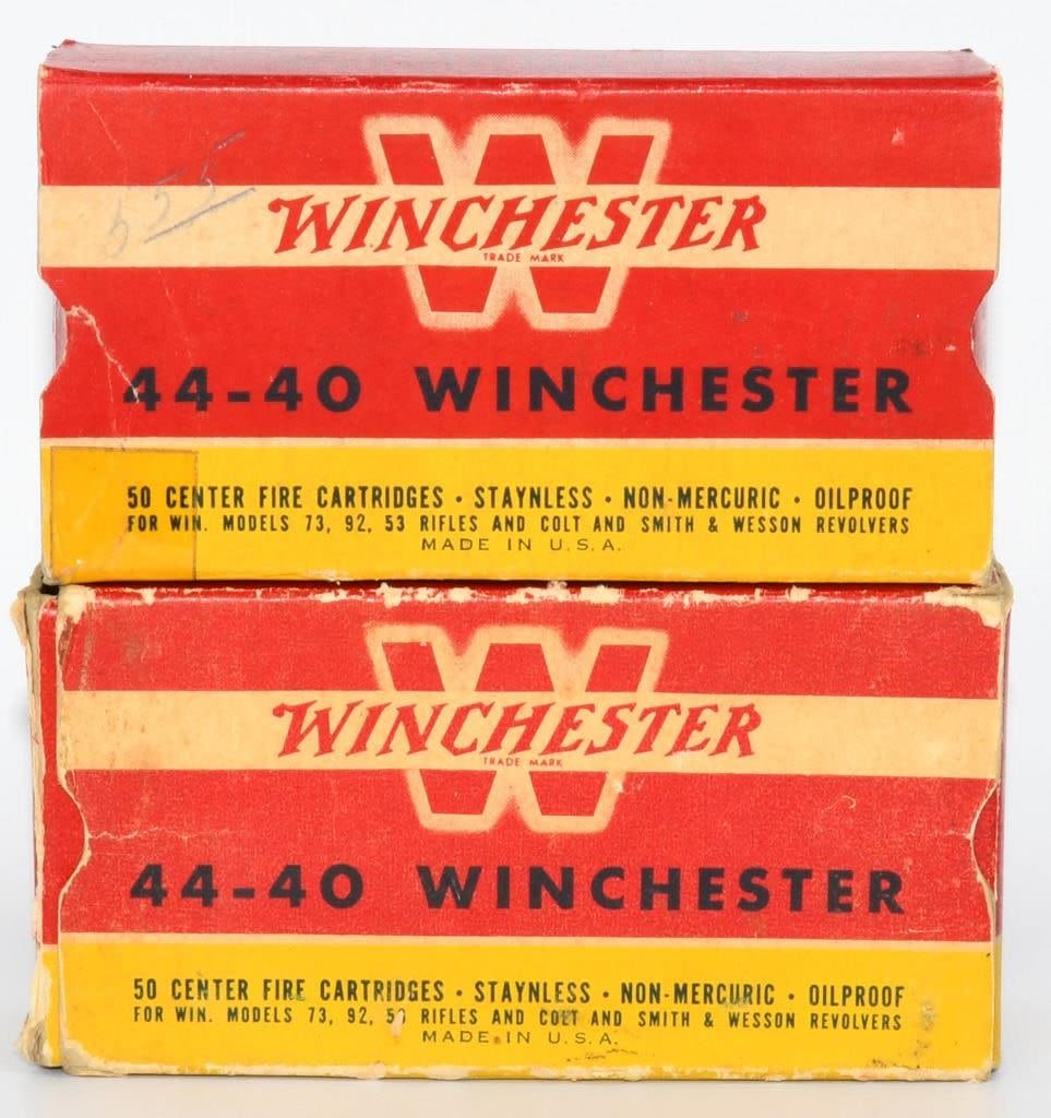 Lot 1309: 2 Collector Boxes Of Winchester .44-40 Win Ammo