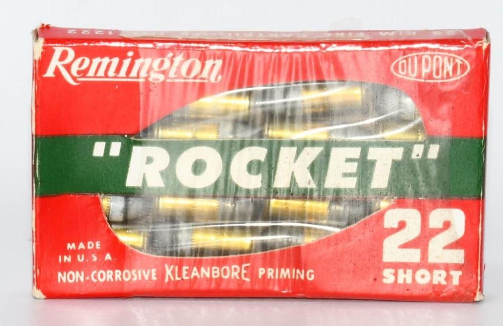 Lot 1318: Rare Collector Box Of Remington .22 Short Rocket