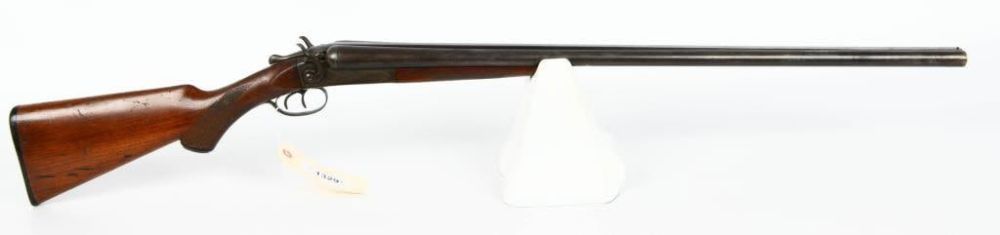 Lot 1329: Utica Firearms Co. Side by Side Hammer 12 Gauge