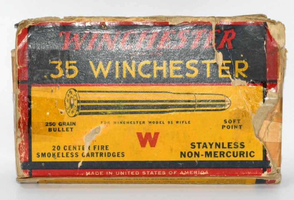 Lot 1336: 18 Rounds of Winchester .35 Win Ammunition