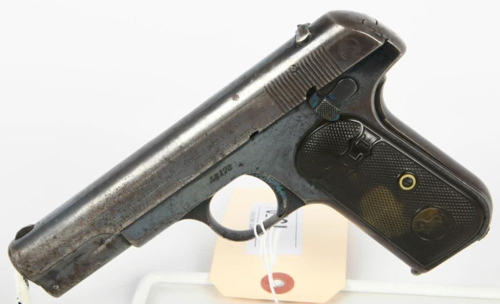 Lot 1350: Colt 1903 Hammerless Automatic Pistol .32 Rimless
