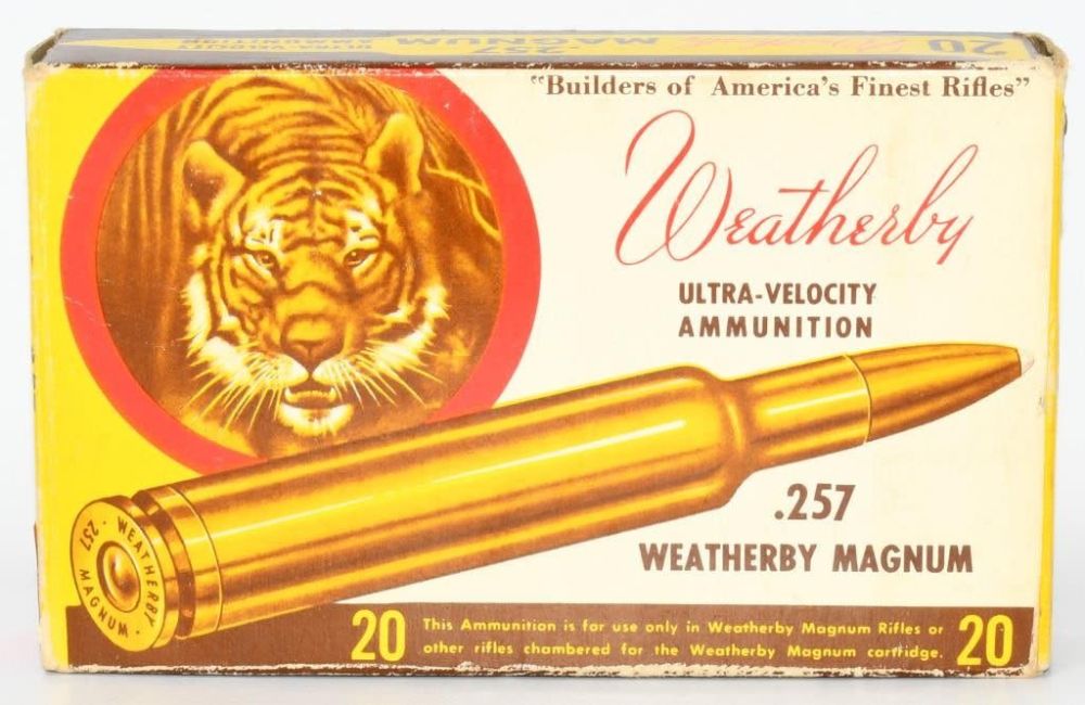 Lot 1363: 18 Rounds Of Weatherby .257 WBY Mag Ammunition