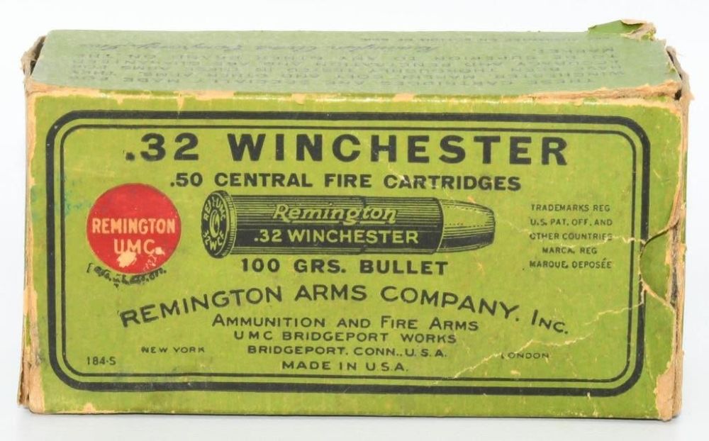 Lot 1381: Collector Box Of Remington UMC .32 Win Ammo