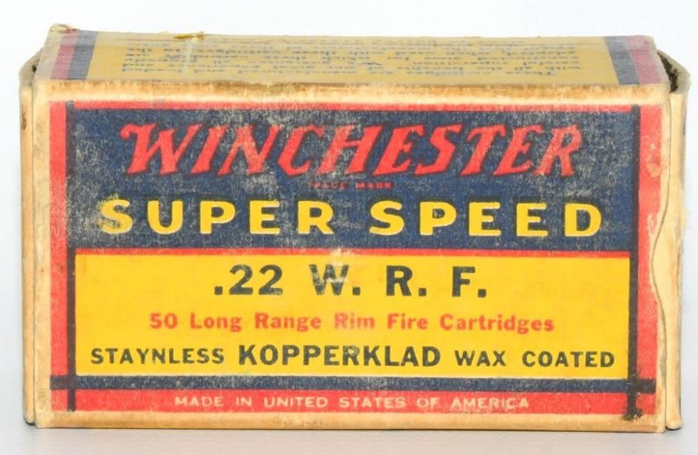 Lot 1384: Collector Box Of Winchester .22 WRF Ammunition