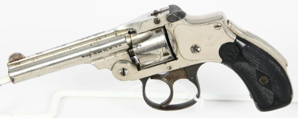 Lot 1428: Nickel Smith & Wesson Lemon Squeezer Top Break