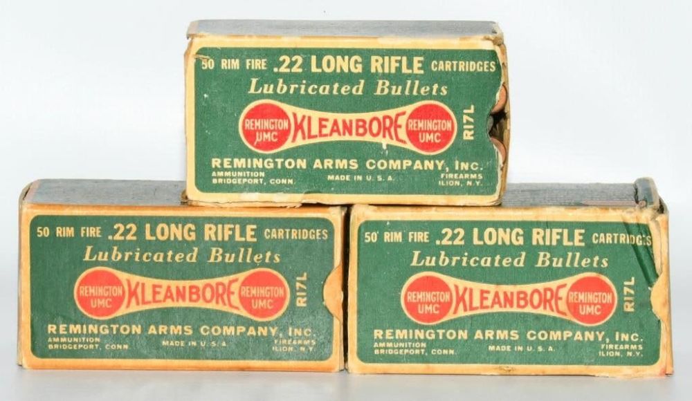 Lot 1435: 3 Collector Boxes Of Remington .22 LR Ammunition