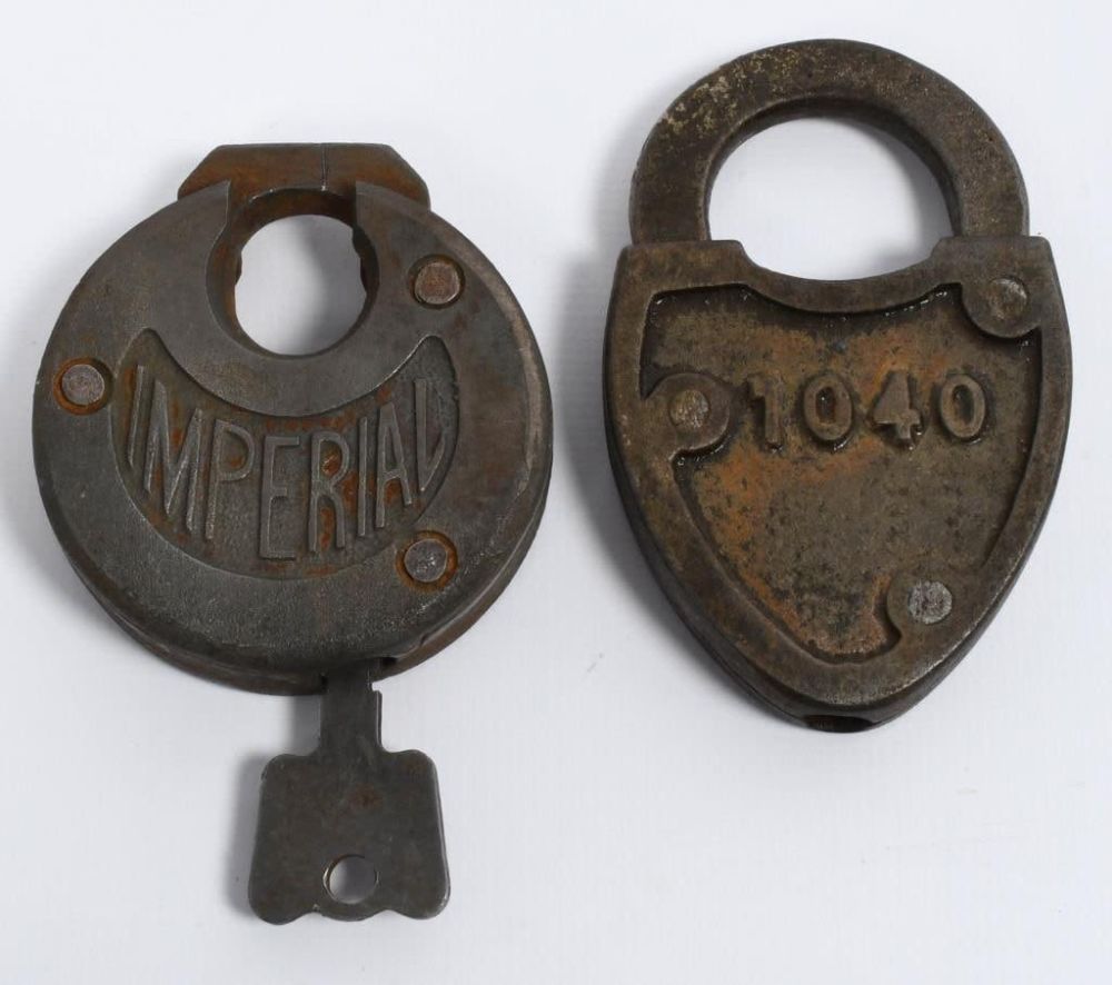 Lot 1445: Two Vintage / Antique Padlock - Imperial & 1040