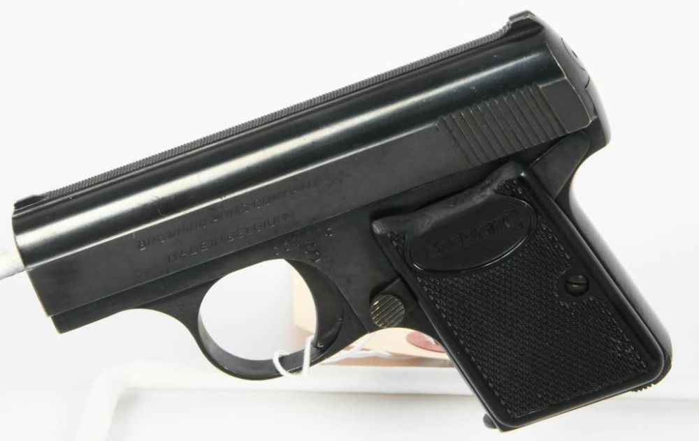Lot 1446: Belgium Baby Browning Semi Auto Pistol 6.35 MM