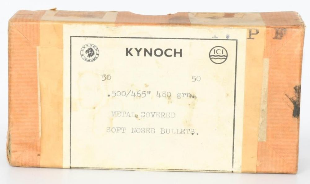 Lot 1450: Collector Box Kynoch .500/465" 480 Grain Bullet