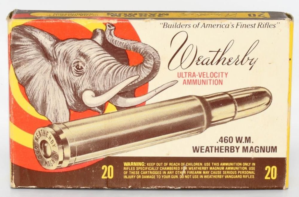 Lot 1456: Collector Box Of Weatherby .460 W.M Ammunition