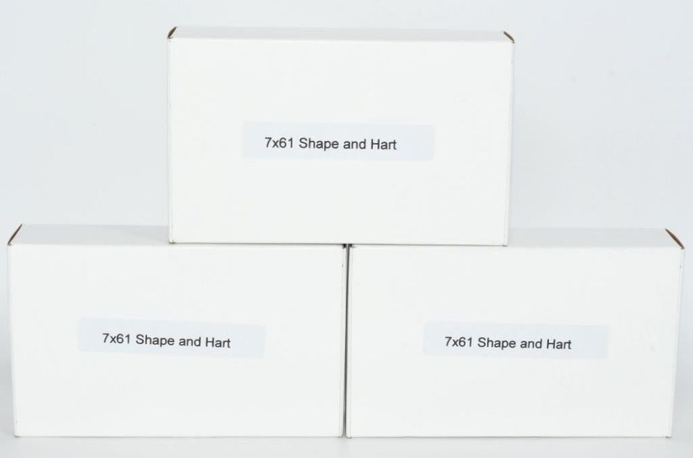 Lot 1480: 51 Rounds Reman 7x61 Shape & Hart Ammunition