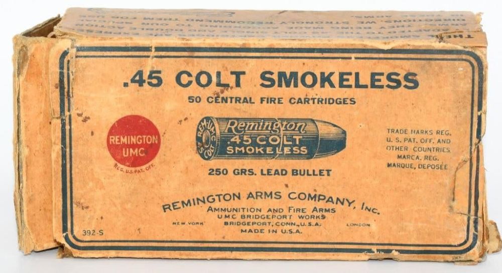 Lot 1489: Collector Box Of Remington .45 Colt Ammunition