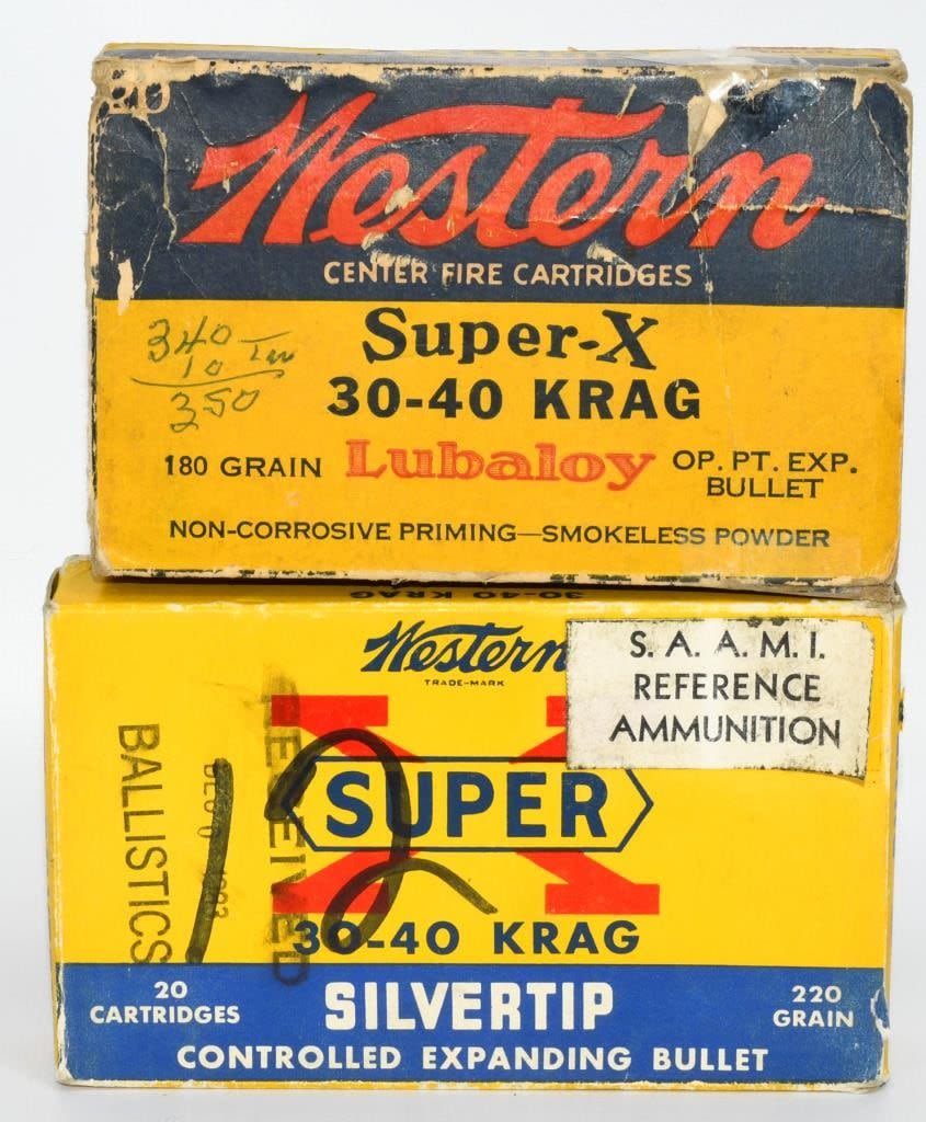 Lot 1498: 39 Rounds Of .30-40 Krag Ammunition