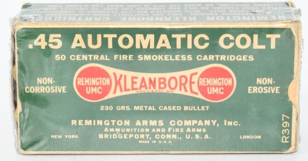 Lot 1519: Collector Box Of Remington .45 ACP Ammunition