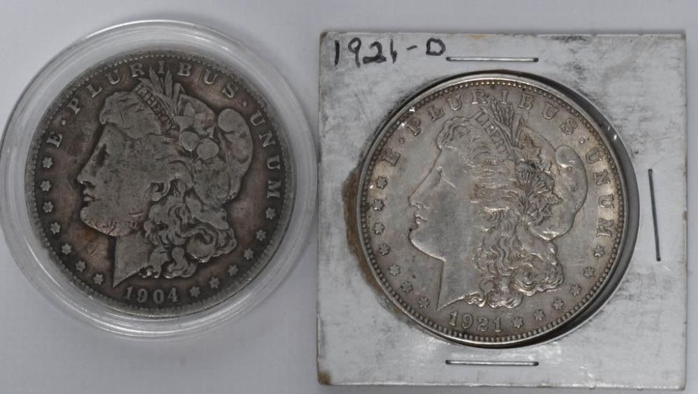 Lot 1520: 2 United States Collector Morgan Silver Dollar