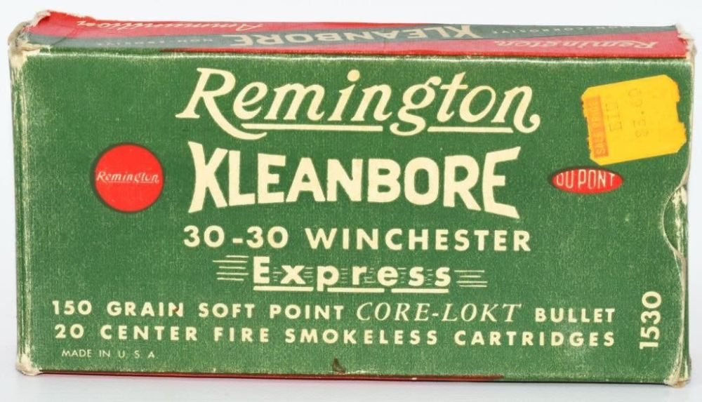 Lot 1528: 20 Rd Collector Box Of Remington .30-30 Win Ammo